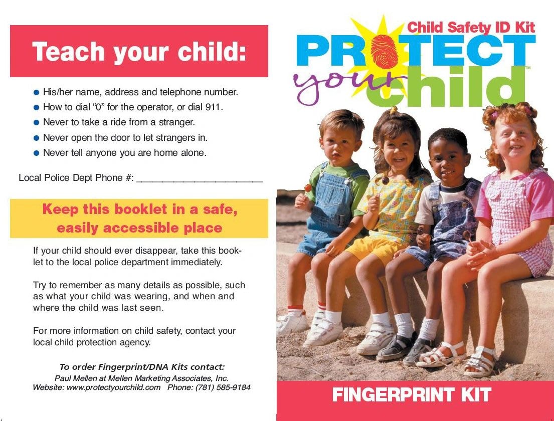 Child Safety ID Fingerprint Kit brochure